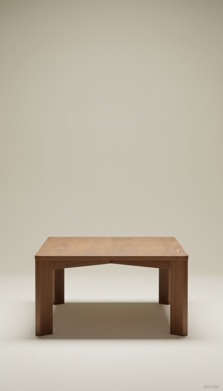 Mesa de centro nogal esbelta